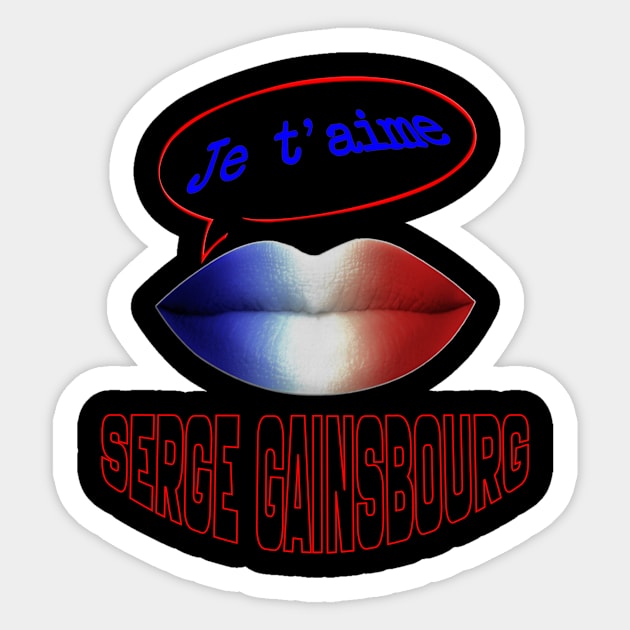 JE TAIME FRENCH KISS GAINSBOURG Sticker by ShamSahid